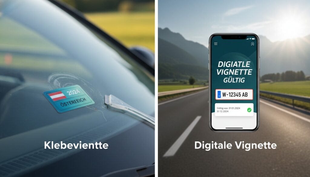 Digitale Vignette oder Klebevignette? Ein ausführlicher Vergleich für Reisende